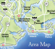 Charleston Area Map